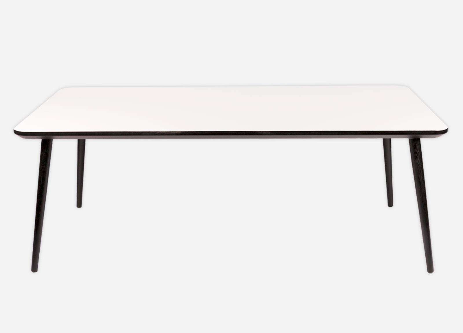 Anvendt Evne husmor Firkantet sofabord med laminat i hvid, sort eller antracit